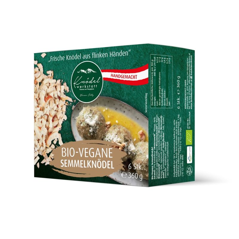 Knödelwerkstatt Knödelwerkstatt Bio-Vegane Semmelknödel 360g - Produktbild