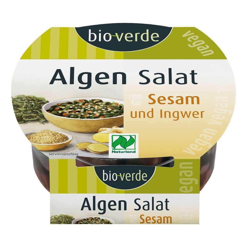 bio-verde Algen-Salat mit Sesam und Ingwer NATURLAND 100 g - Produktbild