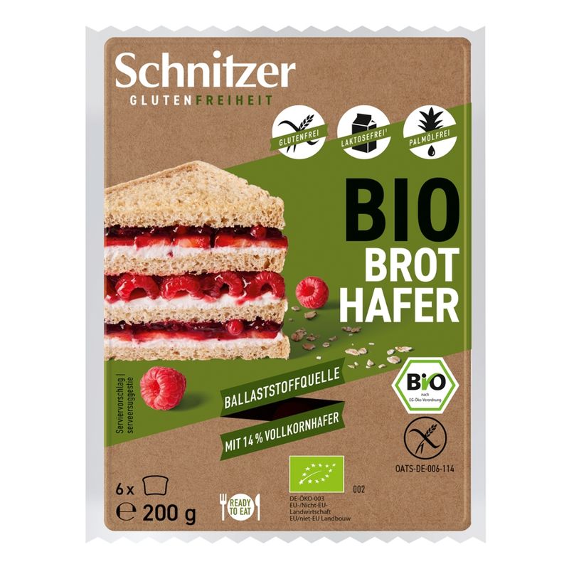 Schnitzer GLUTENFREIHEIT Bio Brot Hafer - Produktbild