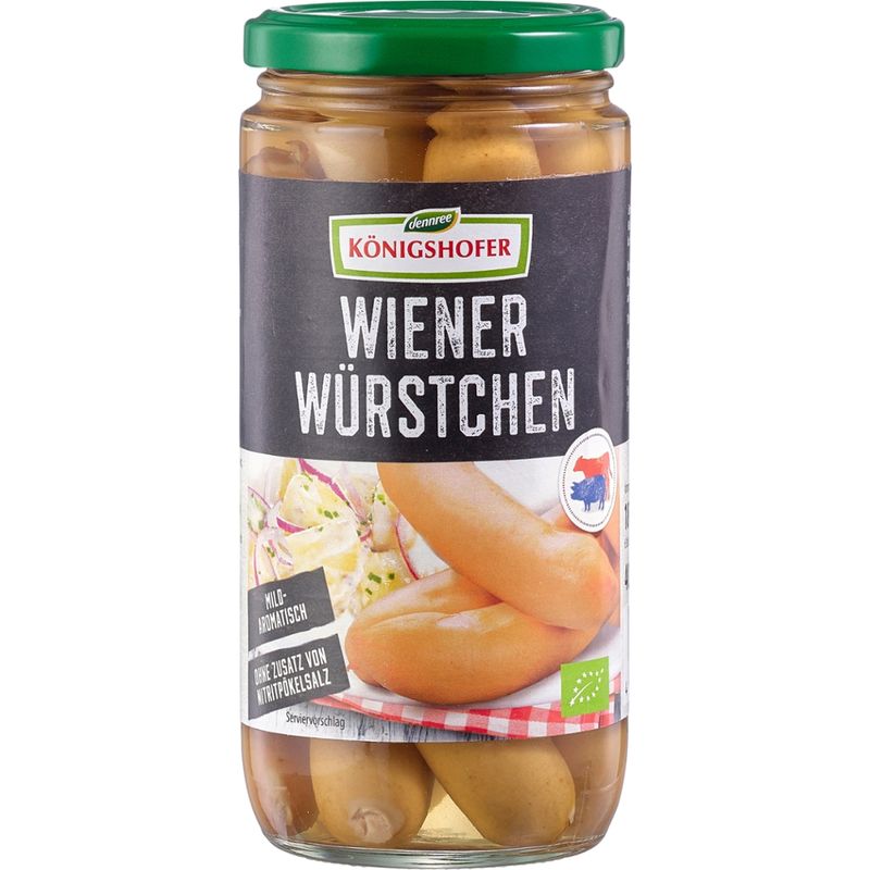 Königshofer Wiener Würstchen geräuchert, ohne Zusatz von Nitritpökelsalz - Produktbild