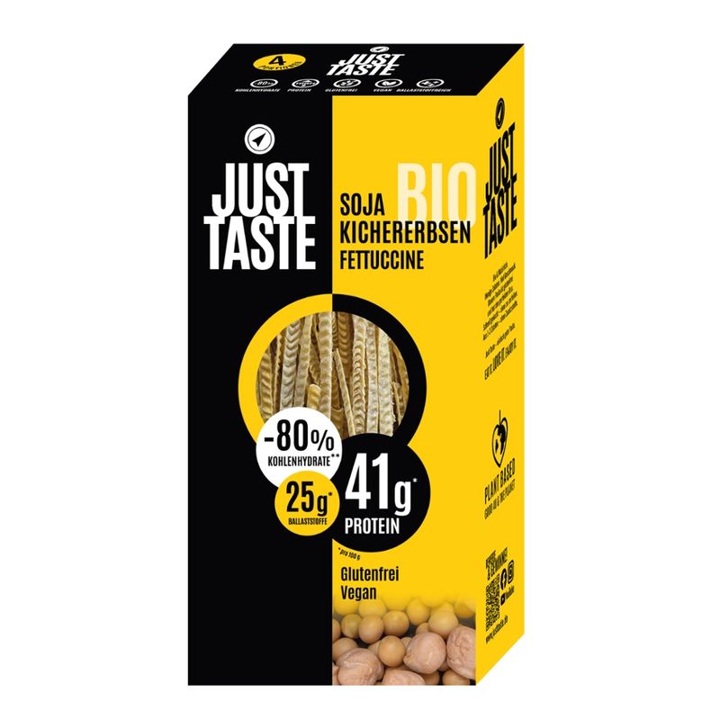 Just Taste Just Taste Bio Kichererbsen-Soja Fettuccine - Produktbild