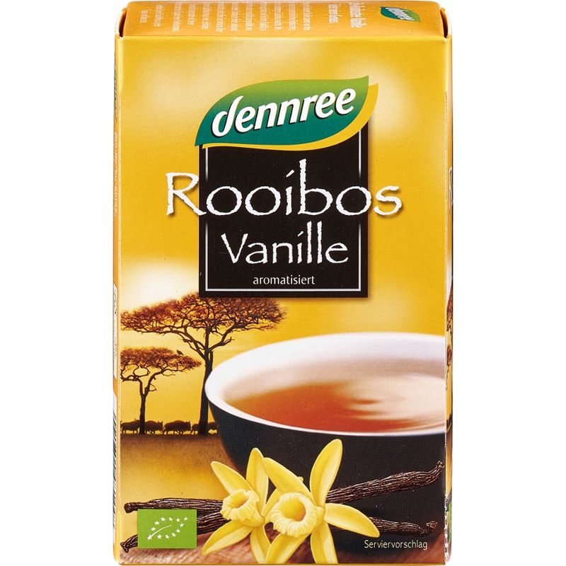 dennree Rooibostee Vanille, aromatisiert, im Beutel - Produktbild