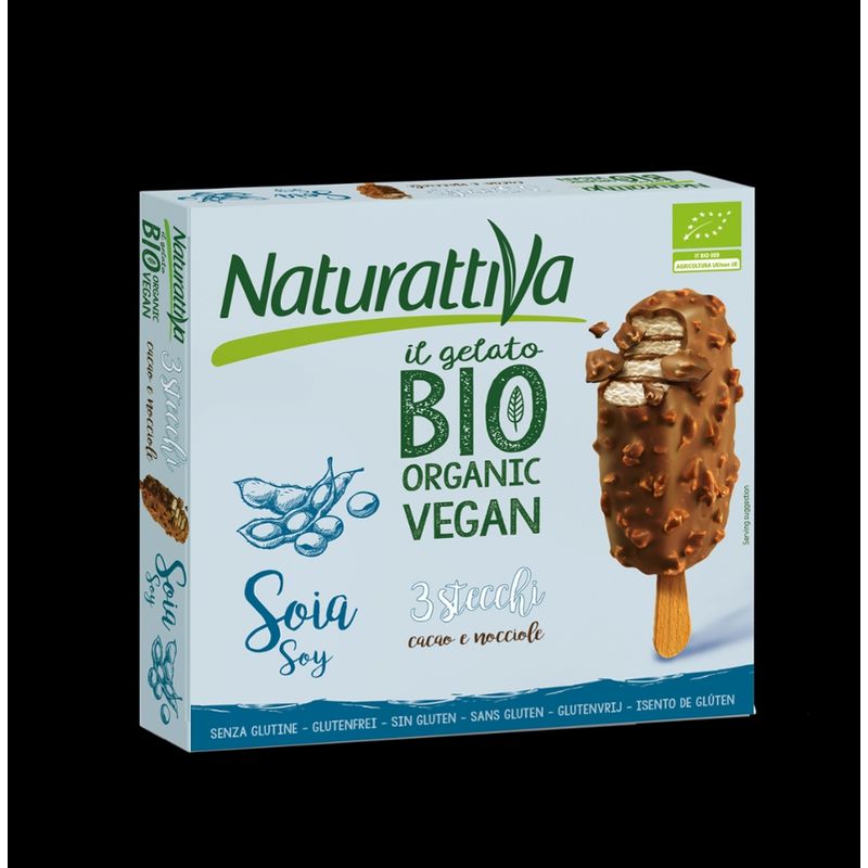 Naturattiva Naturattiva Bio Stieleis auf Soja-Basis Nuss 240g - Produktbild