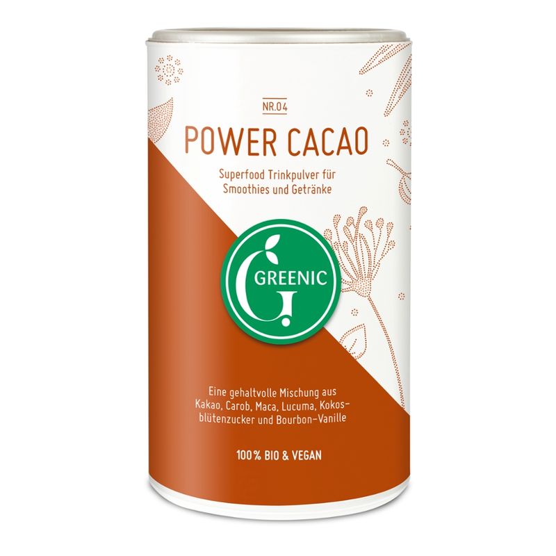 Greenic Power Cacao Superfood Trinkpulver Mischung - Produktbild