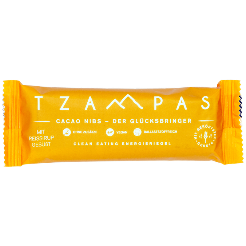 TZAMPAS TZAMPAS Cacao Nibs - Der Glücksbringer. Clean eating Energieriegel  aus gerösteter Gerste - Produktbild