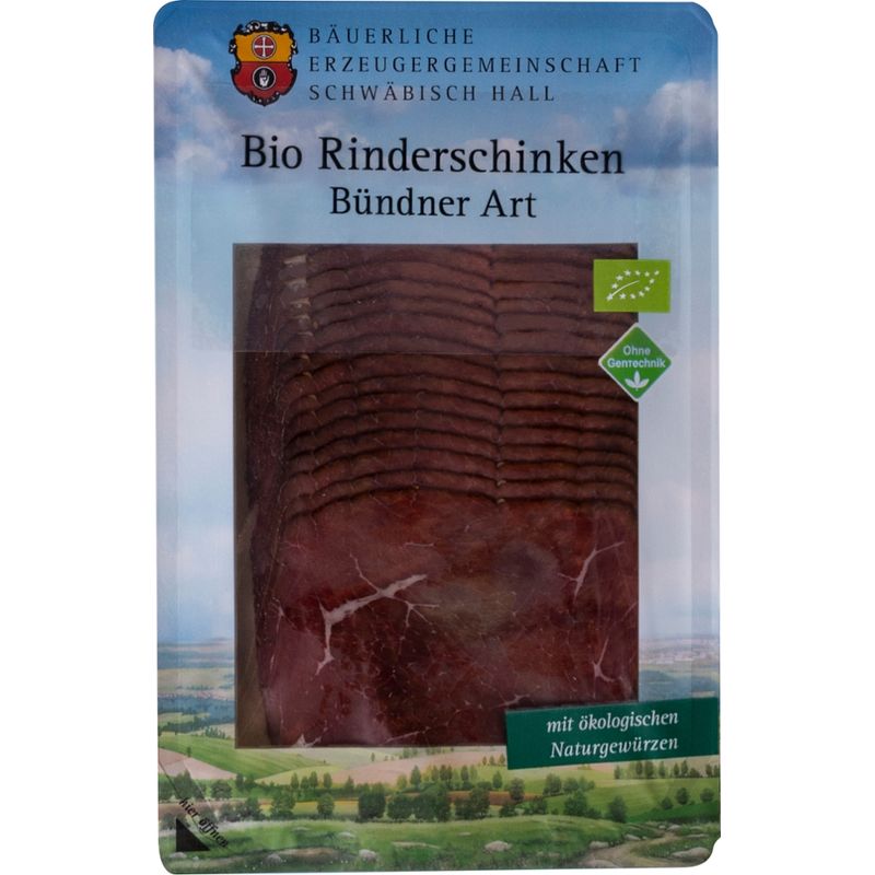 Bäuerliche Erzeugergemeinschaft Schwäbisch Hall Bio Rinderschinken Bünder Art - Produktbild