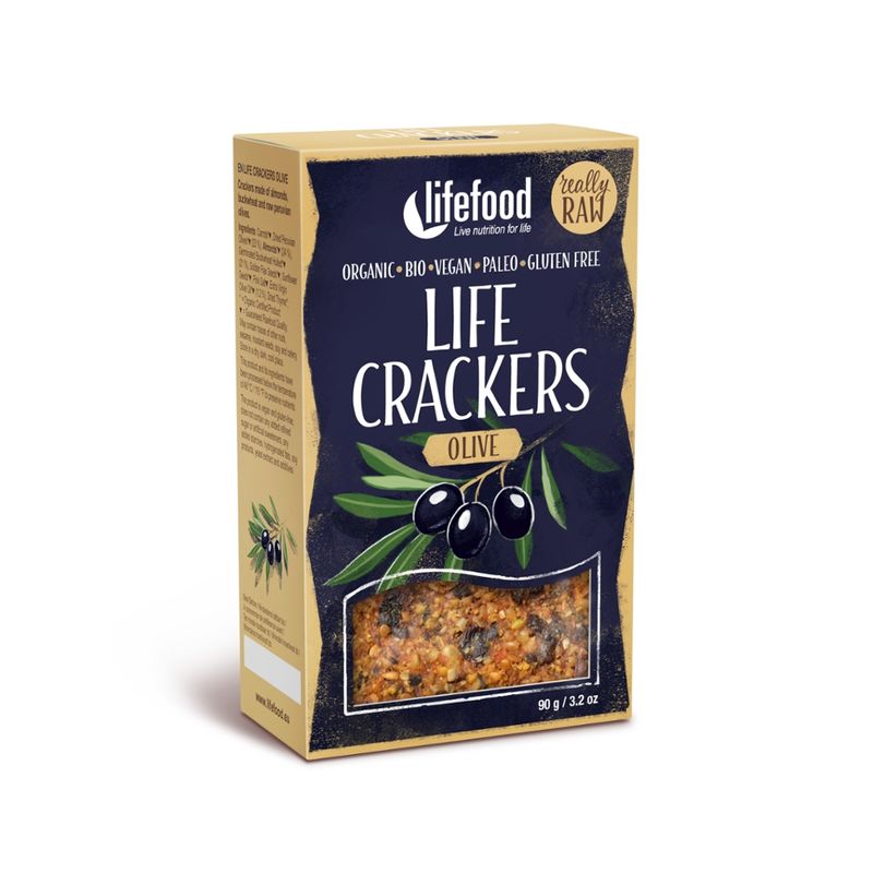 Lifefood  Lifefood Pikantkräcker Olive Roh Bio - Produktbild