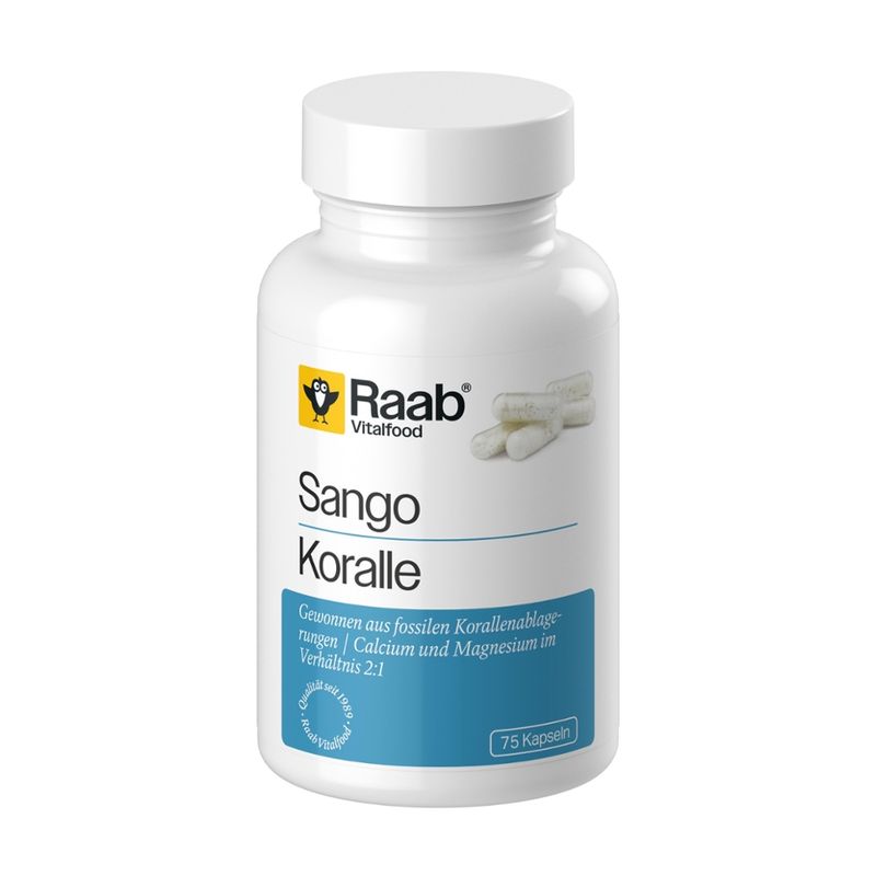 Raab Vitalfood Sango Korallen Kapseln 75 Stk à 960 mg - Produktbild