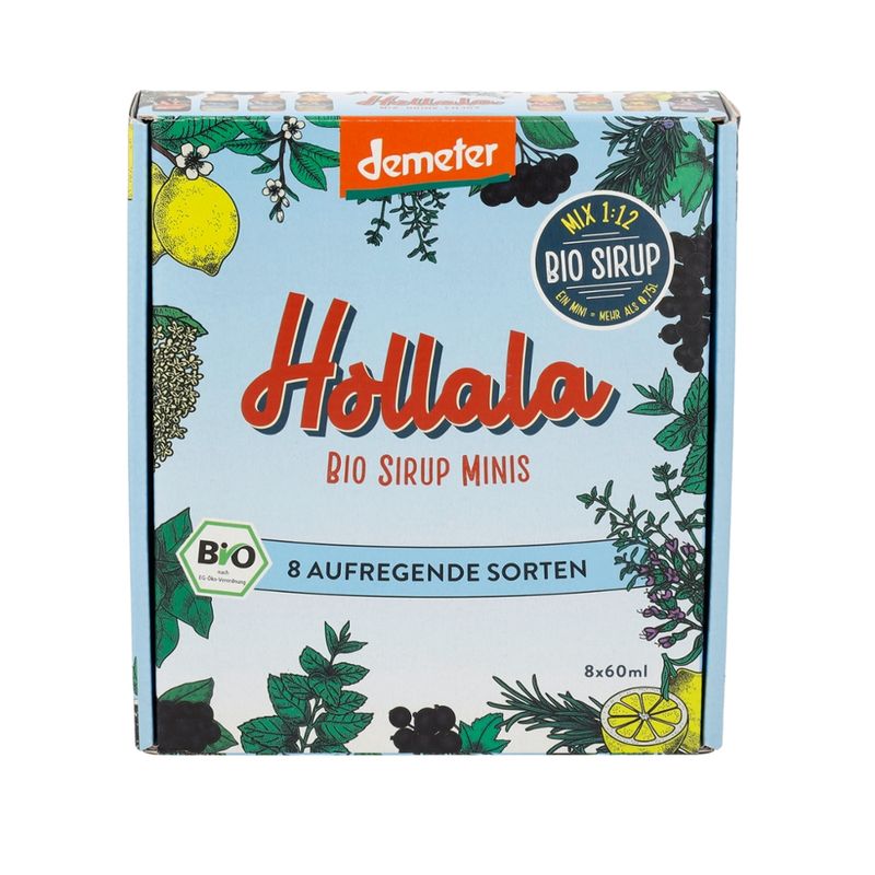 Hollala HOLLALA Bio Sirup Probier-Set 8x60 ml - Produktbild
