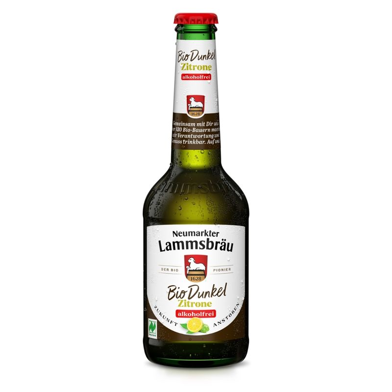 Neumarkter Lammsbräu Neumarkter Lammsbräu Bio Dunkel Zitrone alkoholfrei 0,33l - Produktbild