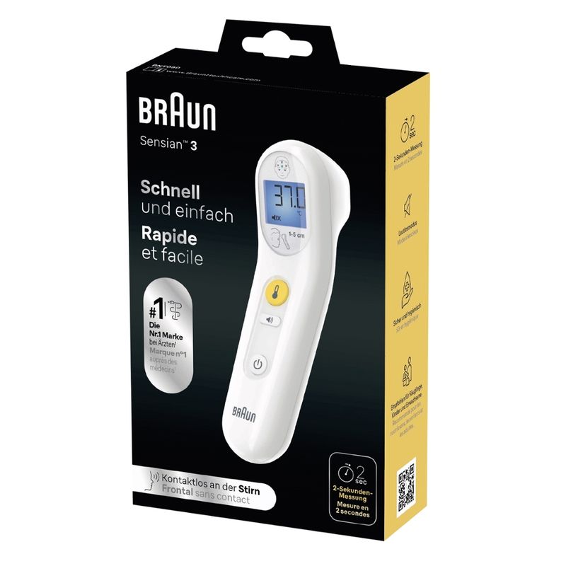 BRAUN BRAUN Sensian3 No-Touch Fieberthermometer - Produktbild