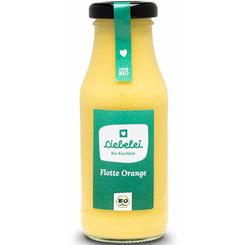 Liebelei Liköre  Liebelei Bio Eierlikör Flotte Orange - 0,2 L - Produktbild