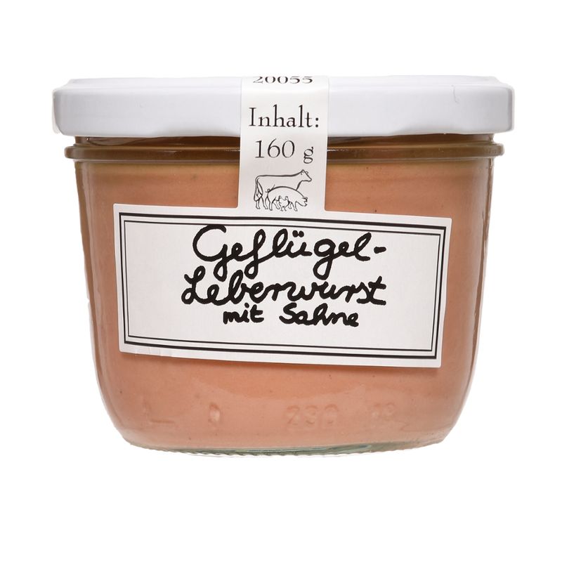 Schröder's Bio Fleisch- und Wurstwaren Geflügelleberwurst im Glas - Produktbild