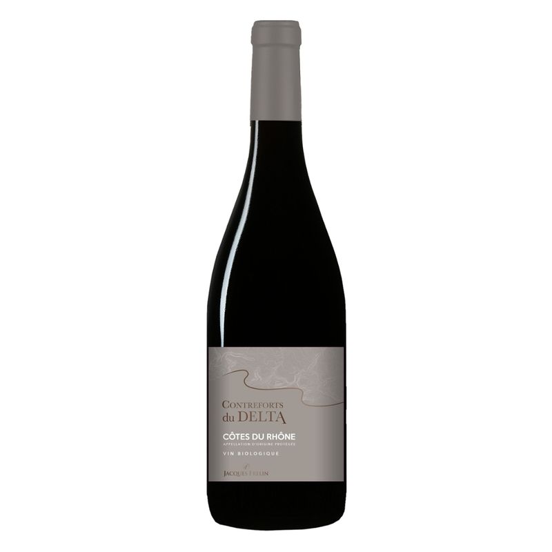 Jacques Frelin Vignobles SAS La Maison des Terroirs Vivants Rotwein, AOP Côtes du Rhône, Frankreich, 55% Grenache, 45% Syrah - Produktbild