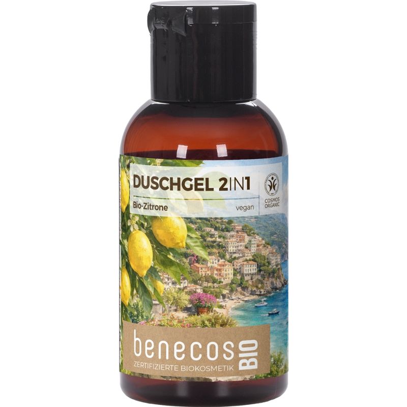 benecos benecosBio Mini Duschgel Sommer-Edition Bio-Zitrone - Produktbild