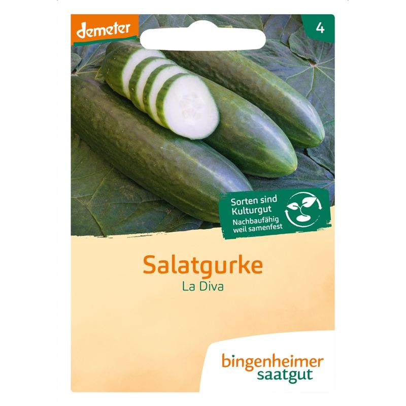 Bingenheimer Saatgut La Diva - Salatgurke (Saatgut) - Produktbild