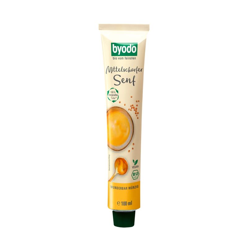 Byodo Byodo Medium hot mustard in a tube - Produktbild