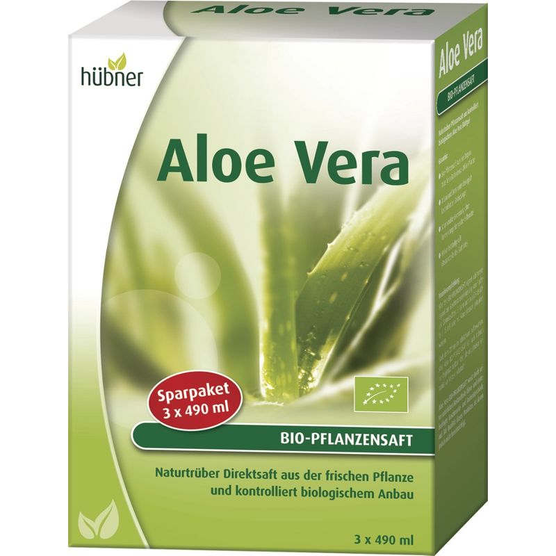 Hübner Aloe Vera BIO-Pflanzensaft Sparpaket - Produktbild