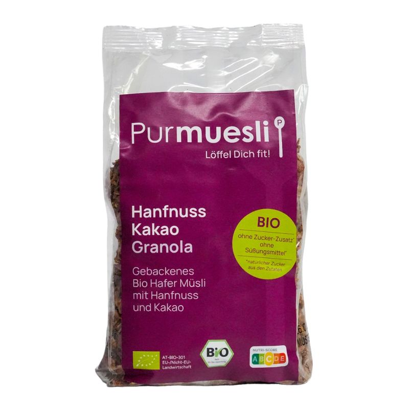Purmuesli Bio Hanfnuss Kakao Granola 400g - Produktbild