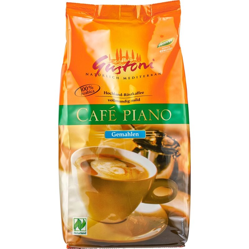 Gustoni Café piano, gemahlen, vollmundig-mild - Produktbild