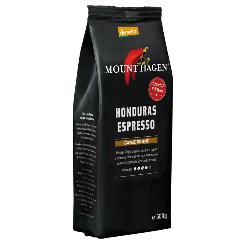 Mount Hagen Demeter Espresso  Honduras, ganze Bohne - Produktbild