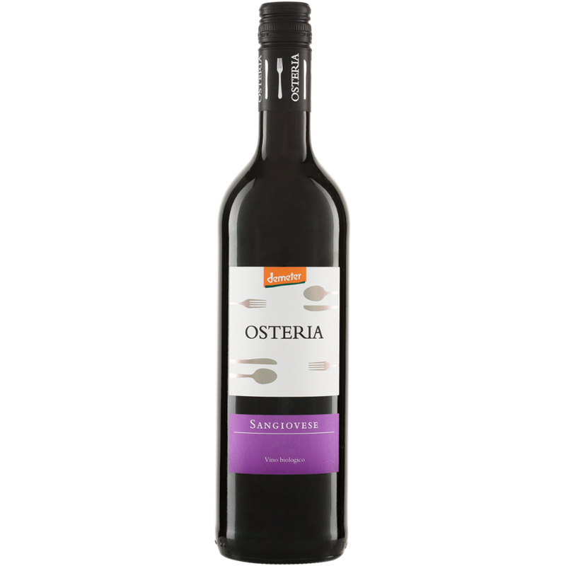 Riegel Eigenmarke OSTERIA Sangiovese IGT Demeter - Produktbild