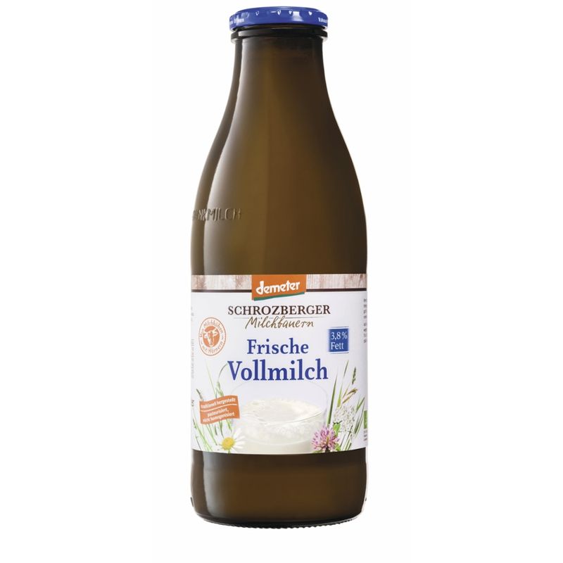Schrozberger Milchbauern demeter Frische Vollmilch 1l - Produktbild