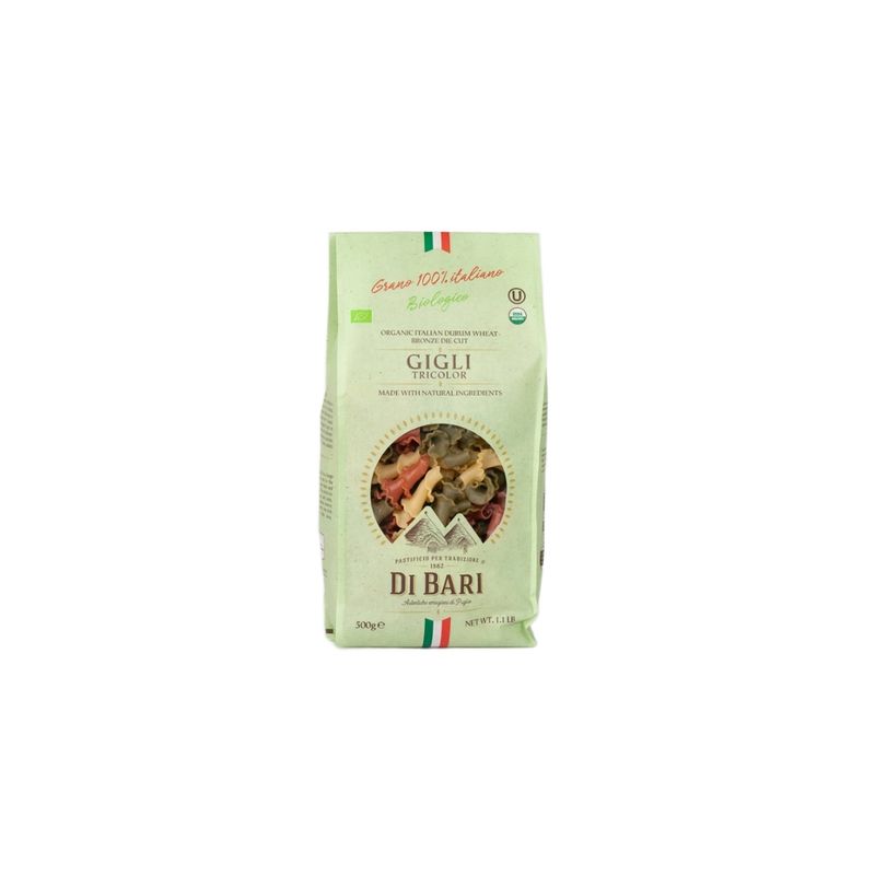 Pastificio di Bari Bio Gigli Tricolore pasta - Produktbild