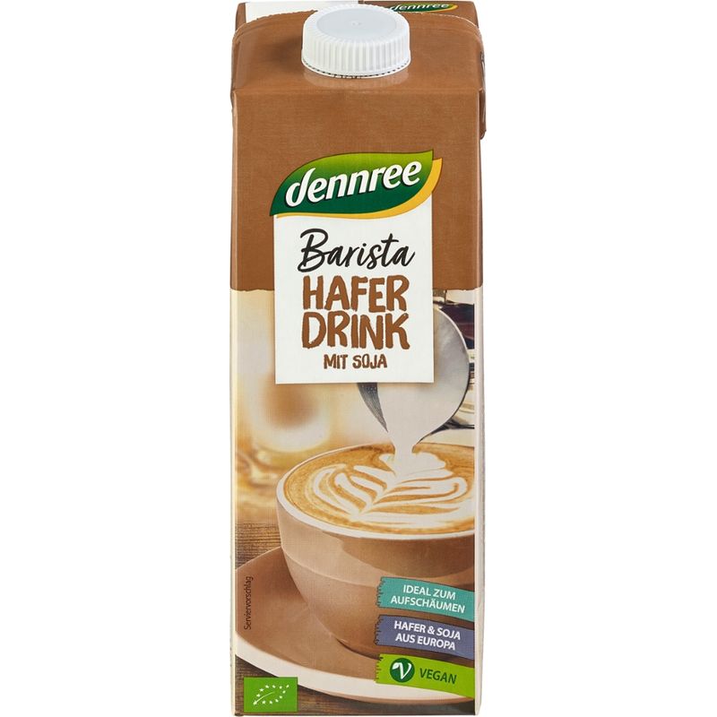 dennree Barista Haferdrink mit Soja - Produktbild