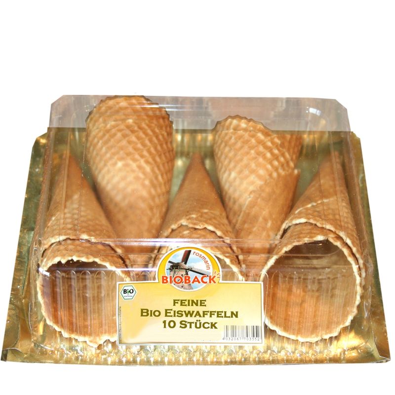 rosmarin BIOBACK Bio-Eiswaffeln im Blister - Produktbild