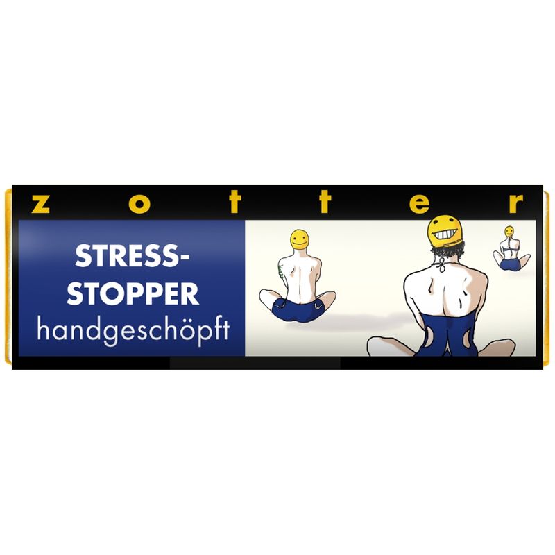 Zotter Schokolade Schoko-Mini "StressStopper" - Blauer Krachmohn - Produktbild