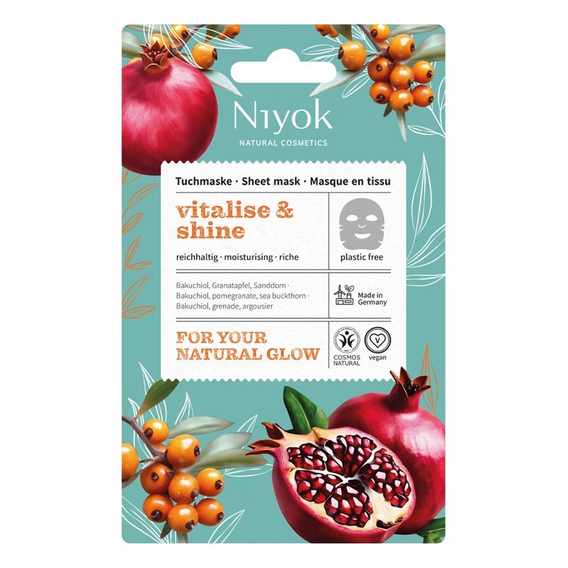 Niyok Reichhaltige Tuchmaske vitalise & shine - Produktbild