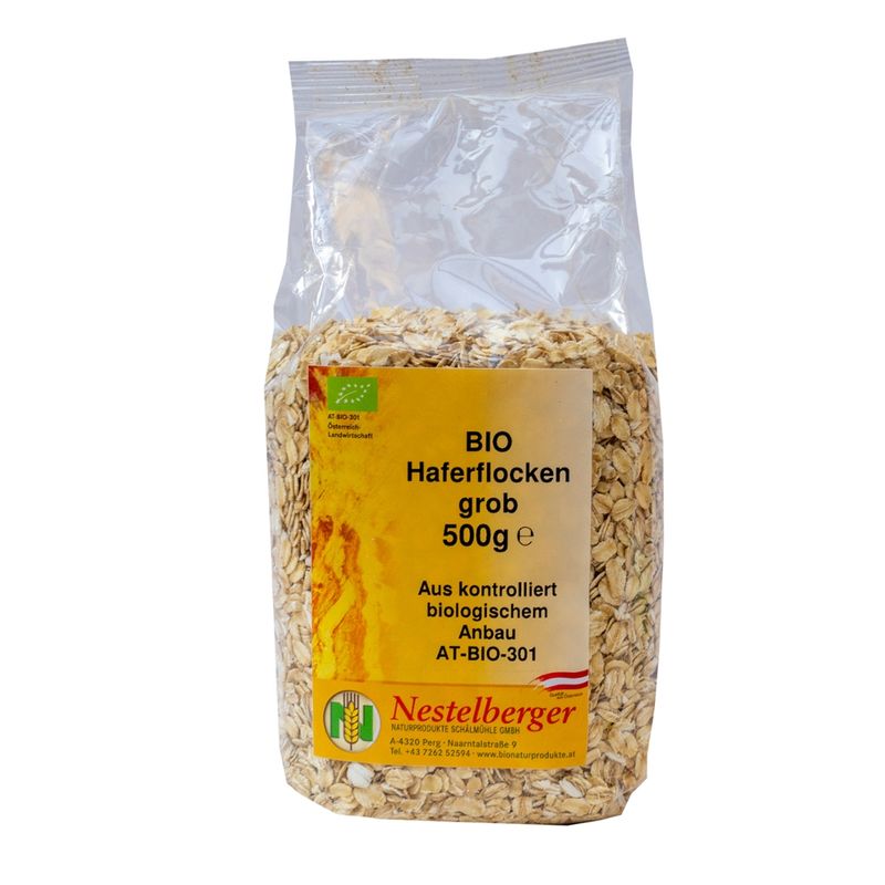 Nestelberger Bio Haferflocken großblatt 500g - Produktbild