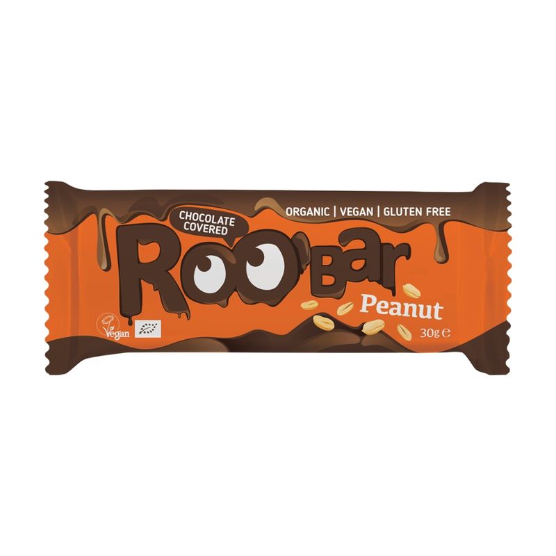 Roobar Roobar Erdnuss mit Schokoladenüberzug, 30g, glutenfrei - Produktbild