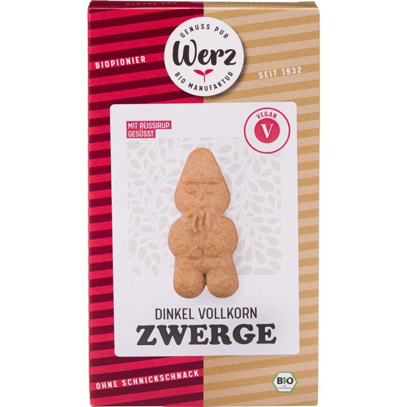 Naturkornmühle Werz Zwerge, Dinkel Vollkornkekse - Produktbild