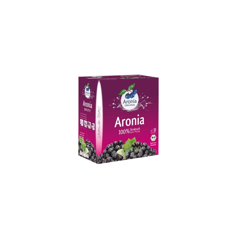 Aronia ORIGINAL Bio Aronia 100% Direktsaft 3l - Produktbild