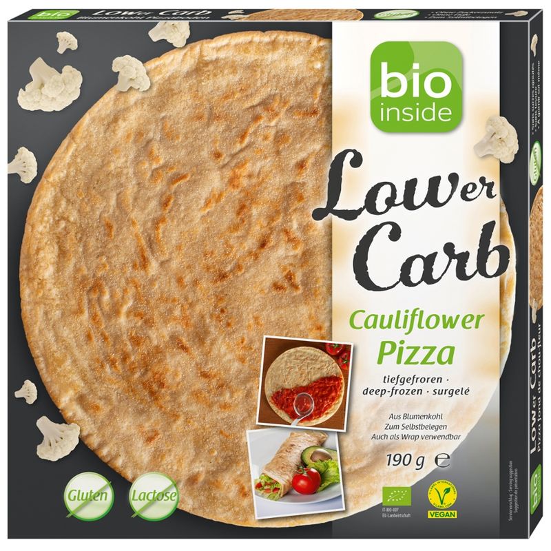 bio inside Lower Carb Cauliflower Pizza - Produktbild
