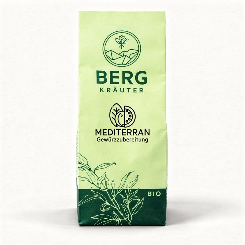 Bergkräuter Bergkräuter BIO Mediterrane Gewürzzubereitung 45g - Produktbild