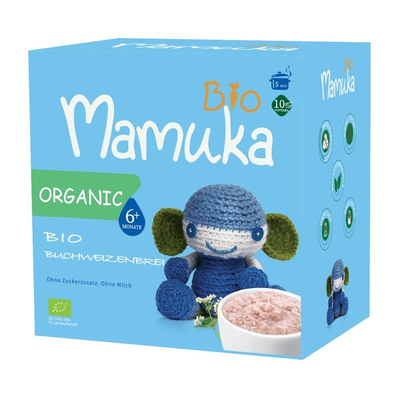 Bio Mamuka Bio-Buchweizenbrei für Babys ab 6 Monaten, 200 g - Produktbild