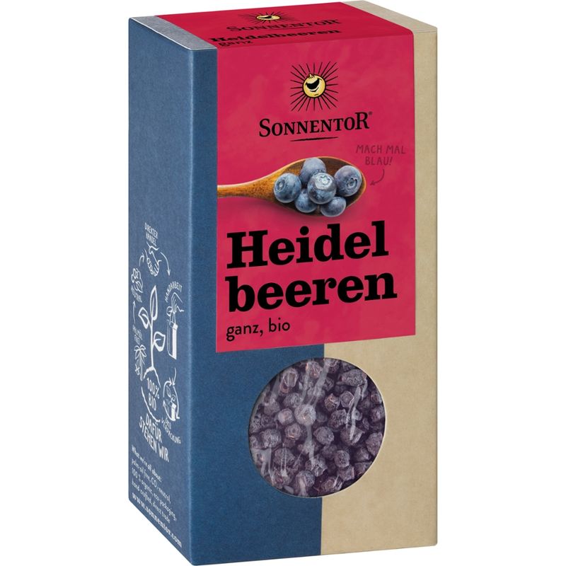 Sonnentor Heidelbeeren ganz, Packung - Produktbild