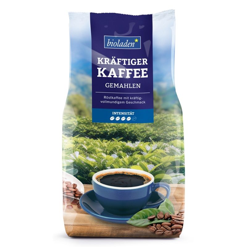 bioladen Kaffee kräftig, gemahlen - Produktbild