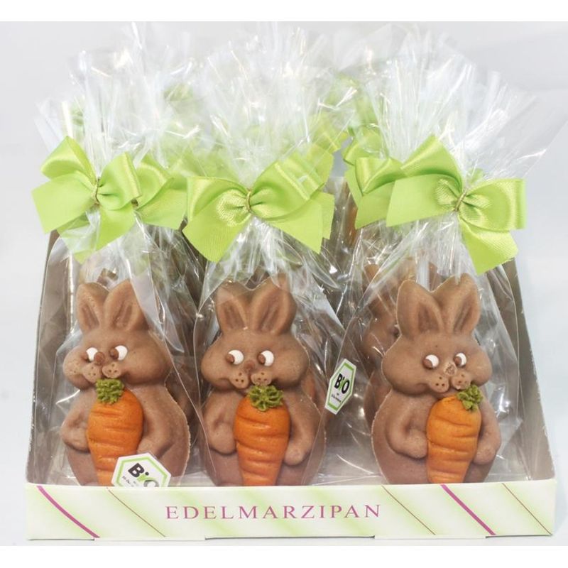 Funsch Marzipan BIO Hase mit Möhre in Cliptüte - Produktbild