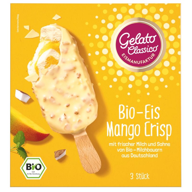 Gelato Classico Eismanufaktur Gelato Classico Bio Eis am Stiel Mango Crisp - Produktbild