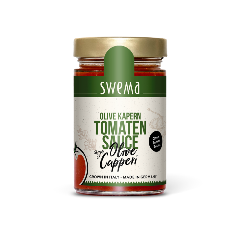 SweMa SweMa Tomatensauce Olive Kapern - Sugo Olive Capperi, 300g - Produktbild