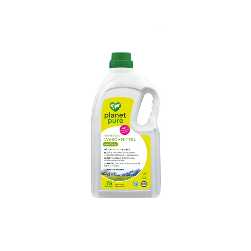 Planet Pure Universal Waschmittel Alpenfrische 37 WL 3L - Produktbild