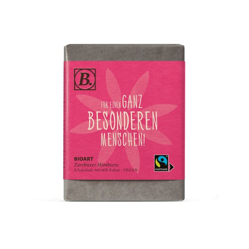 BioArt AG B. Schokolade Für einen ganz besonderen Menschen 70g bio, FT-Cert. - Produktbild