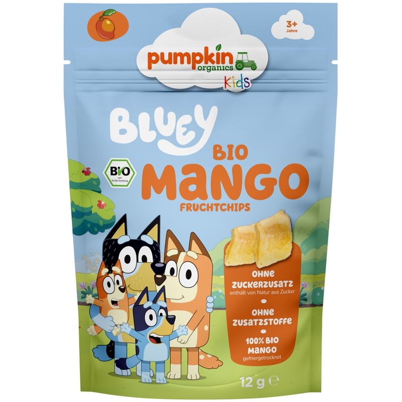 Pumpkin Organics Bluey Bio Mango Fruchtchips - Produktbild