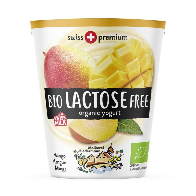 Molkerei Biedermann Bio Jogurt lactosefrei Mango - Produktbild