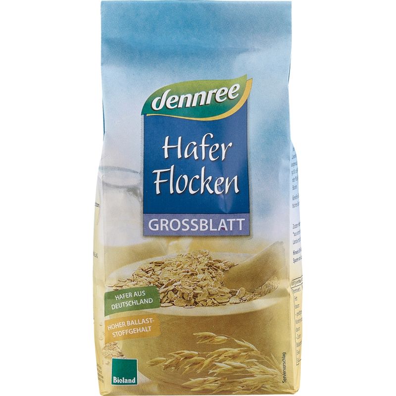 dennree Haferflocken Großblatt - Produktbild