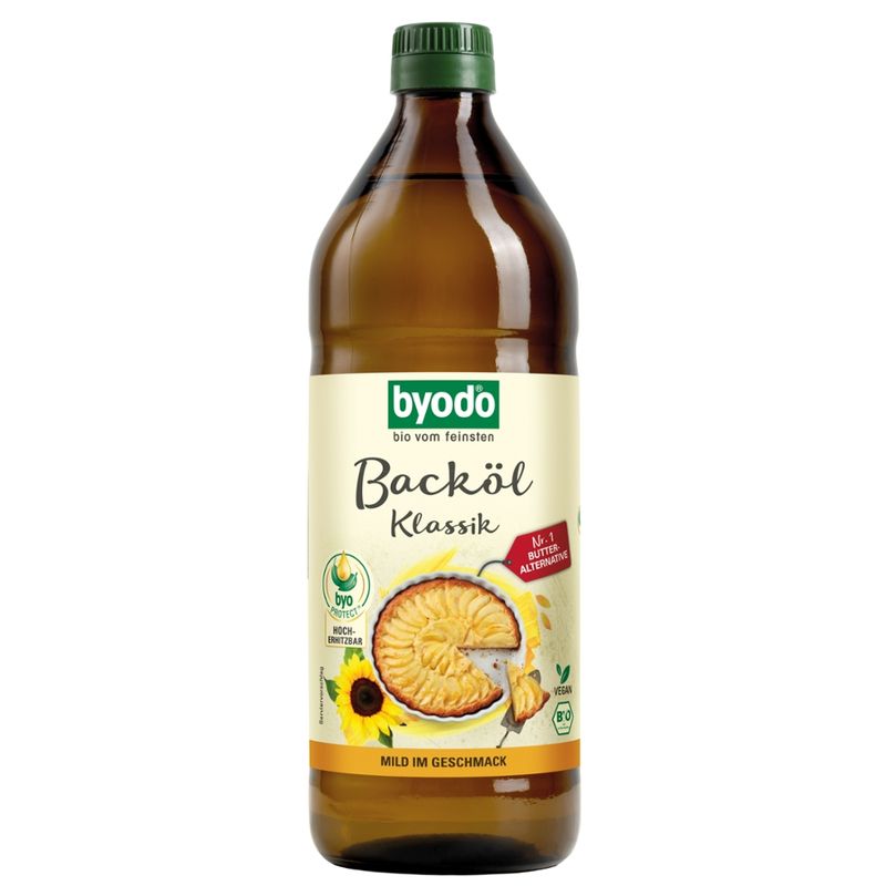 Byodo Byodo Baking Oil Classic, from high oleic and linoleic sunflower seeds, 0.75 litre - Produktbild